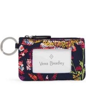 Vera Bradley ZIP ID Case in Midnight Wildflowers
